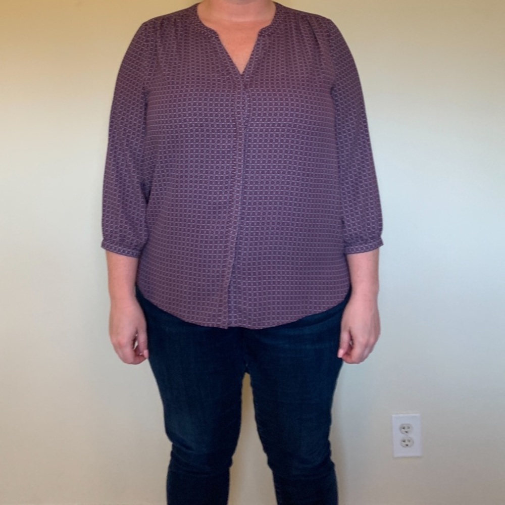 NYDJ Pintuck-Back Blouse